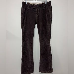 Corduroy Brown Gap wide leg low rise pants